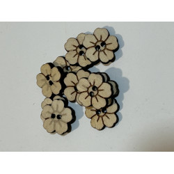 Flower buttons x 10