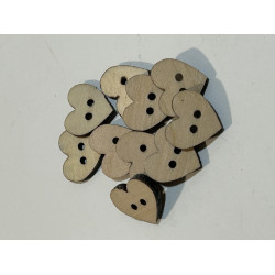 Heart buttons x 10