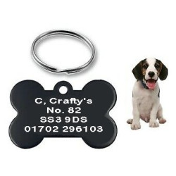 Engraved Pet Tags Bone Pink Engraved Pet Tags Bone Pink