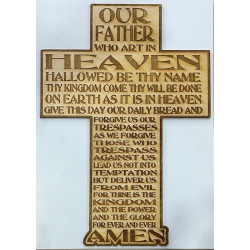 Lords Prayer Large engraved